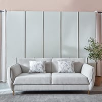 طقم كنب فيونارا كنبة 3 مقاعد و كنبة مقعدين لون رما...