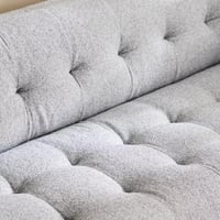 كنبة كاليستا بـ3 مقاعد قماش بوكليه لون رمادي باجل...