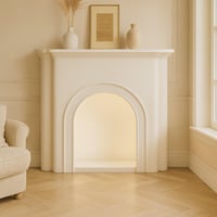 مدفأة الديباج خشب ابيض تضيف لمسة دفء وفخامة مقاس 1...