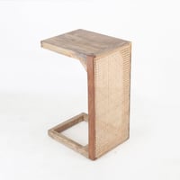 طاولة خدمة سافورا خشب هندي طبيعي لون خشبي مقاس 40x...