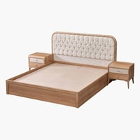 طقم غرفة نوم كينج 6 قطع من لوريتا - 180x200 سم