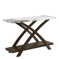 كونسول مدخل داماس خشب لون بني و أبيض مقاس 120x78x4...