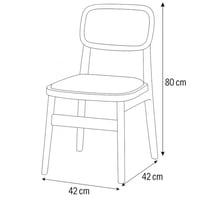 كرسي خشبي بمقعد مبطن ومسند من الخيزران لون أسود x...