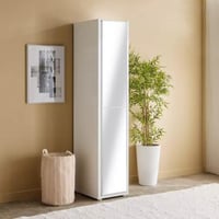 خزانة ملابس لامعة بباب مع مرآة من نافلورا