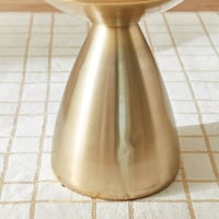 طاولة جانبية من كوزميك معدن ميتالك ذهبي