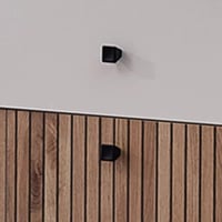 طاولة تزيين مع مرآة بدرج واحد وببابين من لونفيريا