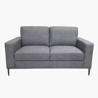 كنبة بمقعدين كتان لون رمادي غامق من مارويل كيندال