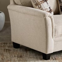 كنبة أورفيلّا 3 مقاعد مع 3 سائد قماش لون بيج بارجل...