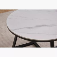 طقم طاولة قهوة أرينزيا سطح حجر المبلد قطعتين بأرجل...