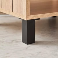 طاولة جانبية برفين خشب هندسي - من دولفينزا