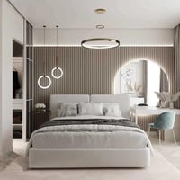 سرير كاميليا منجد بالكامل قماش مخمل لون رمادي