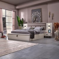 طقم غرفة نوم كينج 6 قطع من سوهو - 180x200 سم