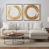 كنبة زاويه مودوفا على شكل حرف L - بارجل معدنيه قما...