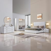 طقم غرفة نوم كينج 6 قطع من ريجنسي - 180x200 سم