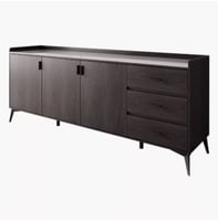 وحدة تخزين 3 أبواب و3 أدراج وسطح من الحجر الملبد م...