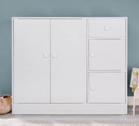 دولاب أطفال عصري 4 أبواب بدرج من فانيلا كودي