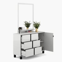 طقم غرفة نوم كينج 5 قطع شديد اللمعان من براج - 180...