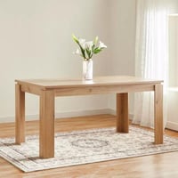 طاولة طعام 4 مقاعد من بالي مستطيلة لون خشبي