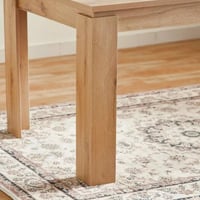 طاولة طعام 4 مقاعد من بالي مستطيلة لون خشبي