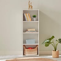 وحدة تخزين فانيلا جونيور رويق 4 رفوف لون ابيض مقاس...