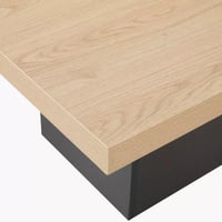 طقم طاولة سفرة مربع ألواح ليفية متوسطة الكثافة لون...