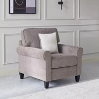 كنبة كاستيلّا بمقعد واحد و وسادة لون ابيض هيكل خشب...