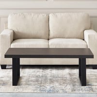 طاولة قهوة إندوس خشب بقواعد معدن لون بني مقاس 120X...