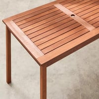 طقم سفرة 6 مقاعد للجلسات الخارجية خشب - من نيفارا