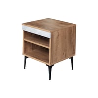 كمودينو رفين - لون خشبي ورمادي