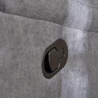 كنبة استرخاء فليكس بمقعد واحد قماش لون رمادي بأرجل...