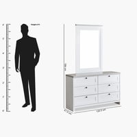 طقم غرفة نوم كينج 5 قطع سمارت من لوفيا - 180x200 س...