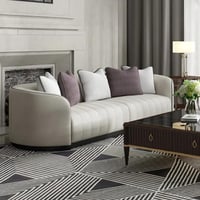 كنبة ثلاثية مخمل فاخرة بتصميم عصري من ايفان