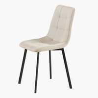 كرسي طاولة طعام نيكسا أوربان قماش مخمل لون بيج بار...