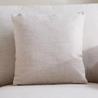 كنبة بيلڤيا مقعد واحد مع وسائد قماش كتان لون رمادي...