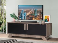 طاولة تلفزيون خشب ماليزي-بني وأسود مقاس 43x40x120...