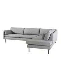 كنبة زاوية ارجوا على شكل حرف L يمين قماش شانيل لون...