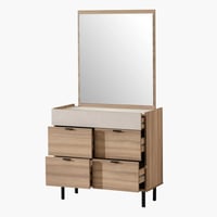 طقم غرفة نوم كينج 6 قطع من سوان - 180x200 سم