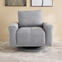 كنبة مفردة مارفيلّا بمساند ذراعين قماش لون رمادي ب...