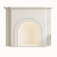 مدفأة الديباج خشب ابيض تضيف لمسة دفء وفخامة مقاس 1...