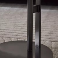 طقم طاولات قهوة من الحجر الملبد قطعتين من تيتانيوم