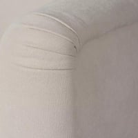 كنبة ميرونزا بمساند ذراعين قماش مخملي لون بيج بارج...