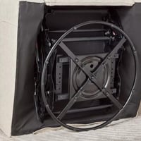 كرسي استرخاء دوار جلد صناعي مع ميزة هزازة من لارسو...