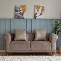 كنبة قماش مقعدين مع وسادتين من جرانا بتصميم فخم و...