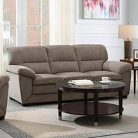 كنبة أوراليا 3 مقاعد قماش لون بيج داكن بارجل بلاست...