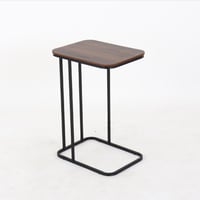 طاولة خدمة نوفا بسطح خشبي لون بني و قواعد معدن مقا...