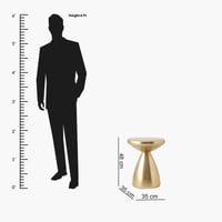 طاولة جانبية من كوزميك معدن ميتالك ذهبي