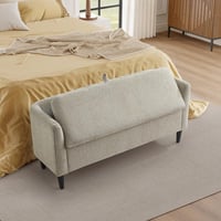 مقعد بنش قماش بمساحة تخزين من إلفيا