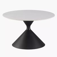 طقم طاولات قهوة إلفيورا قطعتين سطح من الحجر الملبد...