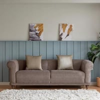 كنبة قماش 3 مقاعد مع وسادتين من جرانا بتصميم فخم و...