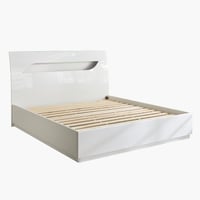 طقم غرفة نوم كينج بلمعان عالي 4 قطع من ديكسون - 18...